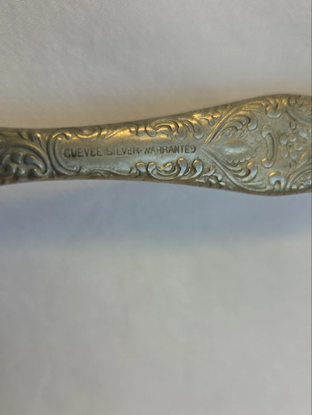 Antique Cuevee Silver Warranted Youth Knife & Fork Set